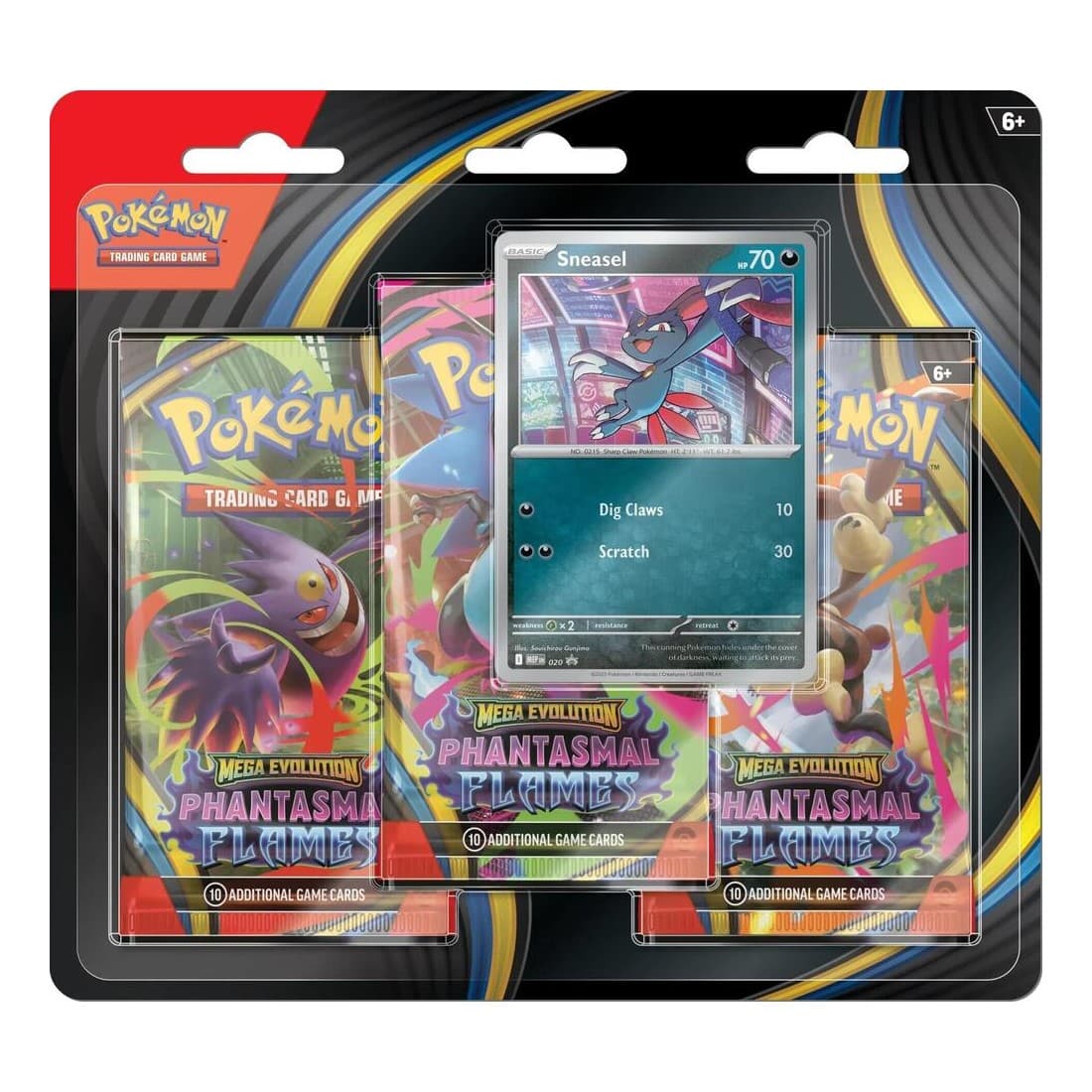 Mega Evolution - Phantasmal Flames: Blister Pack (Triple)