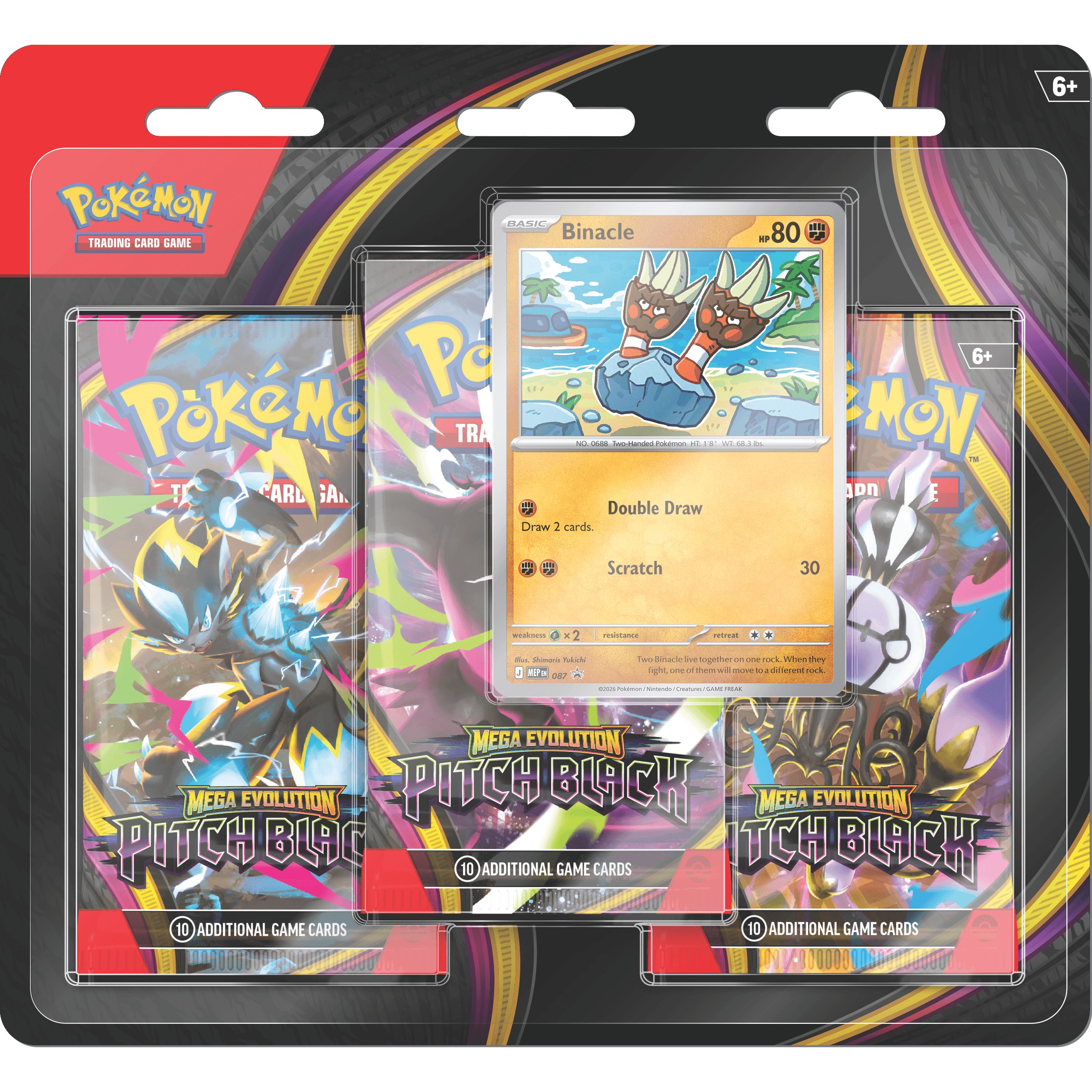 Mega Evolution - Pitch Black: Blister Pack (Triple)